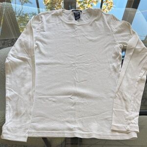 GAP Men's Cream Long Sleeve Tee